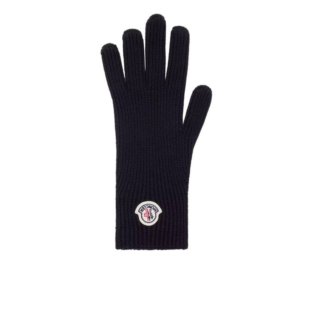 Moncler Men Logo-Detailed Wool Gloves